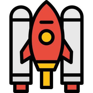 Uzay gemisi kutsal kişilerin resmi, vektör çizim