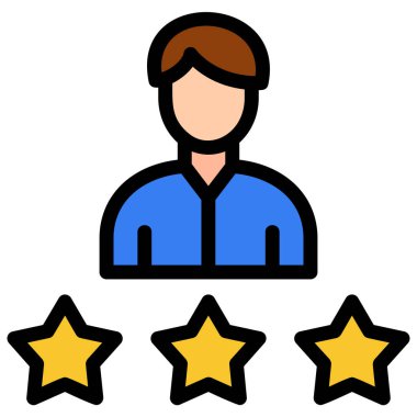 Beyaz arkaplanda izole edilmiş geribildirim simgesi ve vektör illüstrasyonu