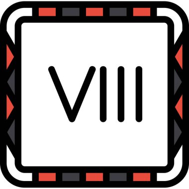 Çizgi film biletinin vektör çizimi