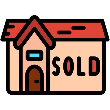 Ev. Web simgesi basit illüstrasyon