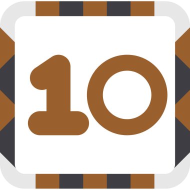 Çikolatalı şeker ikonu. düz resimleme.