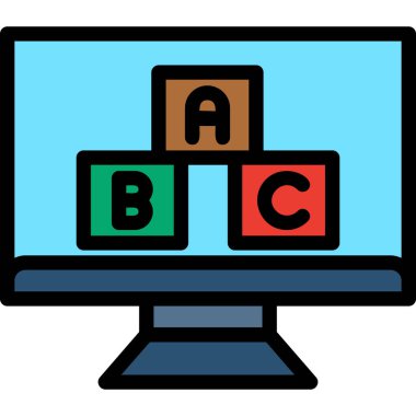 Oyun. Web simgesi basit illüstrasyon