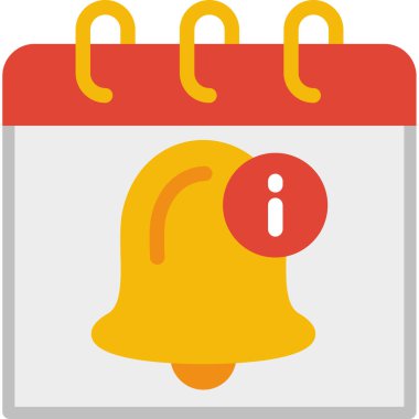 Takvim simgesi, vektör çizimi