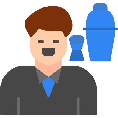 kahve vektör fincan ile işadamı