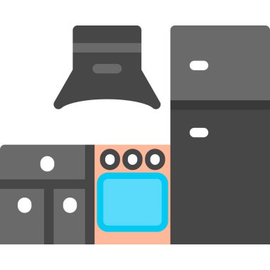 Mutfak gereçleri vektör simgesi.