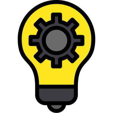 Fikir simgesi vektör illüstrasyonu