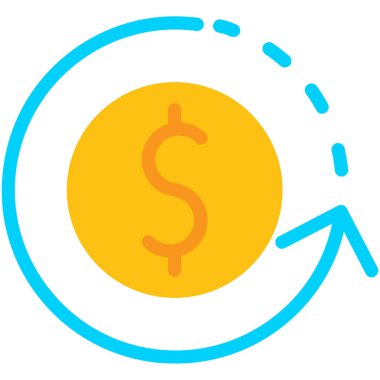 Bozuk para. Web simgesi basit illüstrasyon