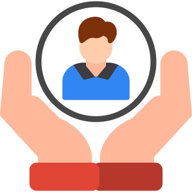 iş çalışanı iş simgesi Düz stil