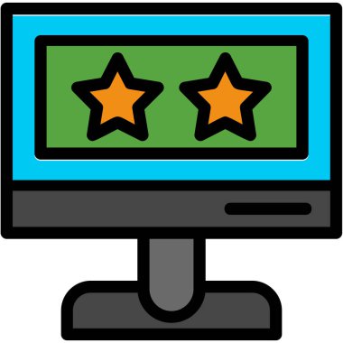 Geri bildirim. Web simgesi basit illüstrasyon