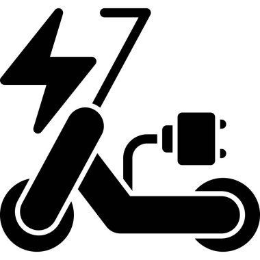 araba şarj simgesi, vektör illüstrasyonu