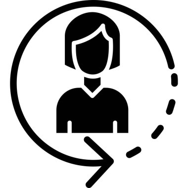 Man avatar simgesi, vektör illüstrasyonu