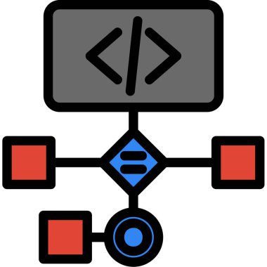 veri merkezi ağ simgesi