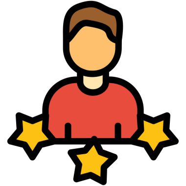 Yıldız. Web simgesi basit illüstrasyon