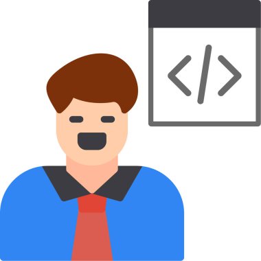 İş adamı avatar vektör illüstrasyonu