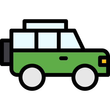 Araç. Web simgesi basit illüstrasyon