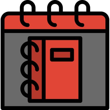 takvim tarihi simgesi vektör illüstrasyon