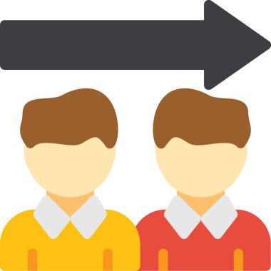 İnsan simgesinin vektör illüstrasyonu