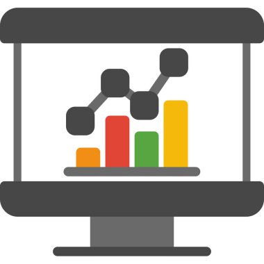 veri analiz çizelgesi simgesi doldurulmuş ana hatlar biçiminde