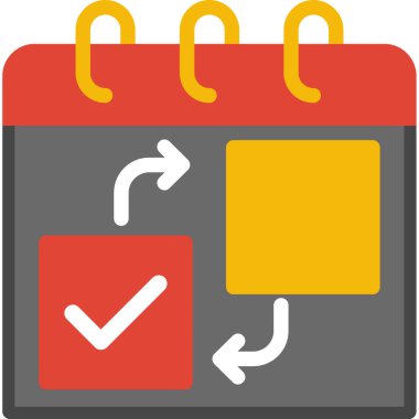 Takvim simgesi, vektör çizimi