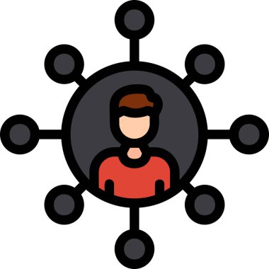 ağ bağlantı vektörü simgesi