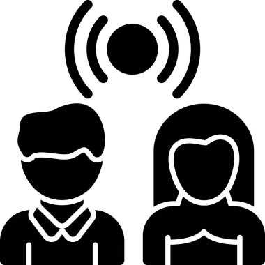 Kablosuz bağlantı kişilerinin simgesi ana hat biçiminde