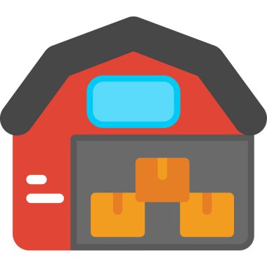 Eve. Web simgesi basit illüstrasyon