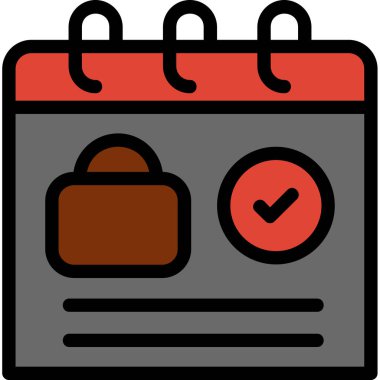 Takvim. Web simgesi basit illüstrasyon