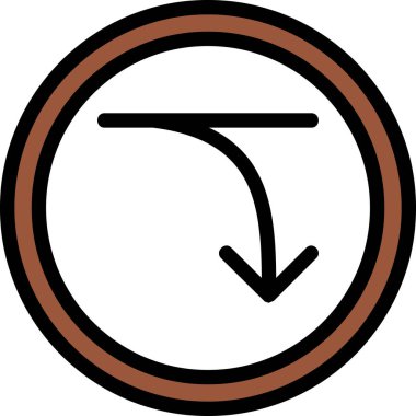 Saat. Web simgesi basit illüstrasyon