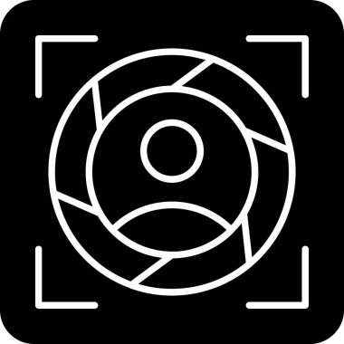 Kamera Simgesi Moda Biçiminde İzole Arkaplan