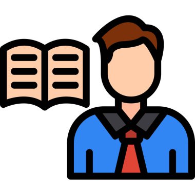 İş adamı. simge illüstrasyonu