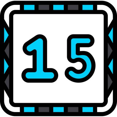 Takvim simgesi vektör illüstrasyonu