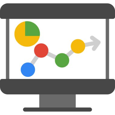 düz biçimli analitik grafik grafik simgesi