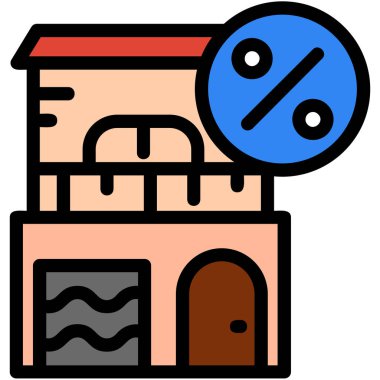 İndirim indirim simgesi