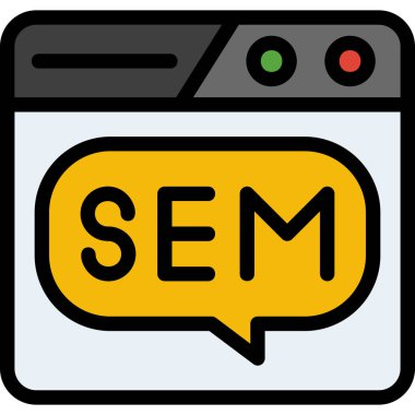 seo modern simgesinin vektör illüstrasyonu