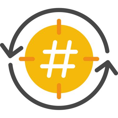 Sosyal medya simgesinin vektör illüstrasyonu