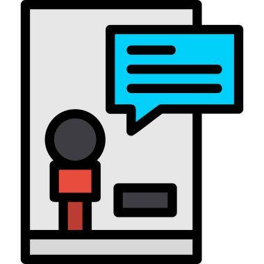 ileti simgesi, vektör illüstrasyonu