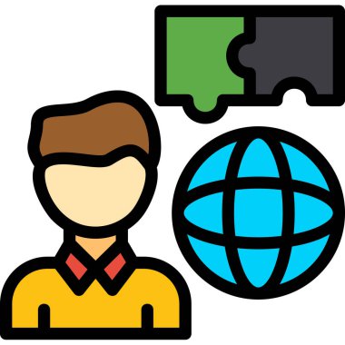 Uluslararası İş Vektörü illüstrasyonu