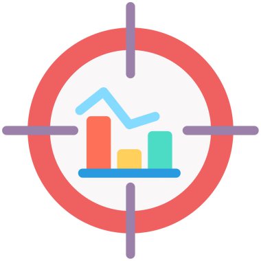 analitik iş grafiği simgesi - taslak biçimi