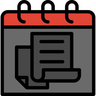 ajanda takvimi olay simgesi - özet biçimi