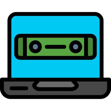 Banka. Web simgesi basit illüstrasyon