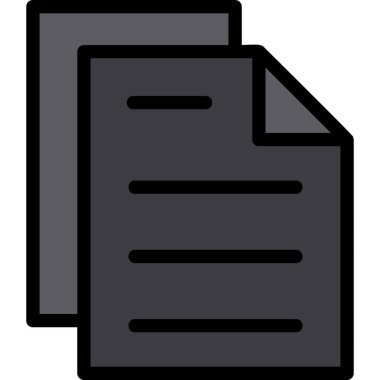 Dosya. Web simgesi basit illüstrasyon