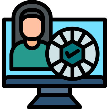 Bilgisayar korsanı. Basit resimleme