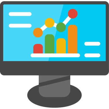 Analitik grafik veri simgesi Doldurulmuş dış hat biçimi
