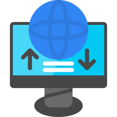 İnternet simgesi vektör illüstrasyonu