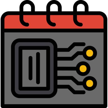 Takvim. Web simgesi basit illüstrasyon