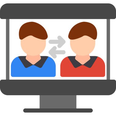 iş yönetimi dairesi simgesi, takım & toplantısı