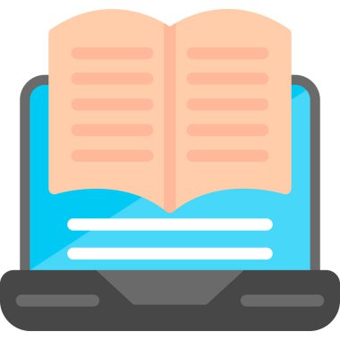 kitap simgesi vektör illüstrasyonu