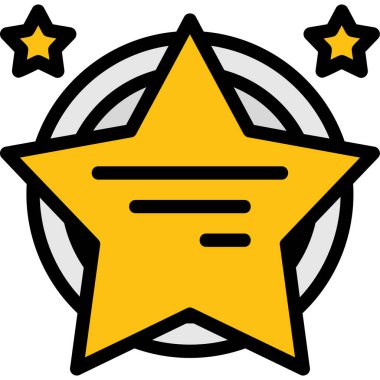 Yıldız. Web simgesi basit illüstrasyon