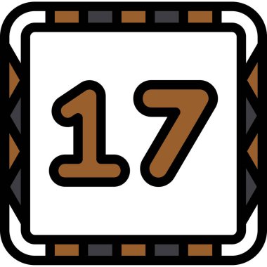 Takvim simgesi, vektör çizimi