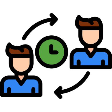 iş yönetimi simgesi vektör özeti çizimi